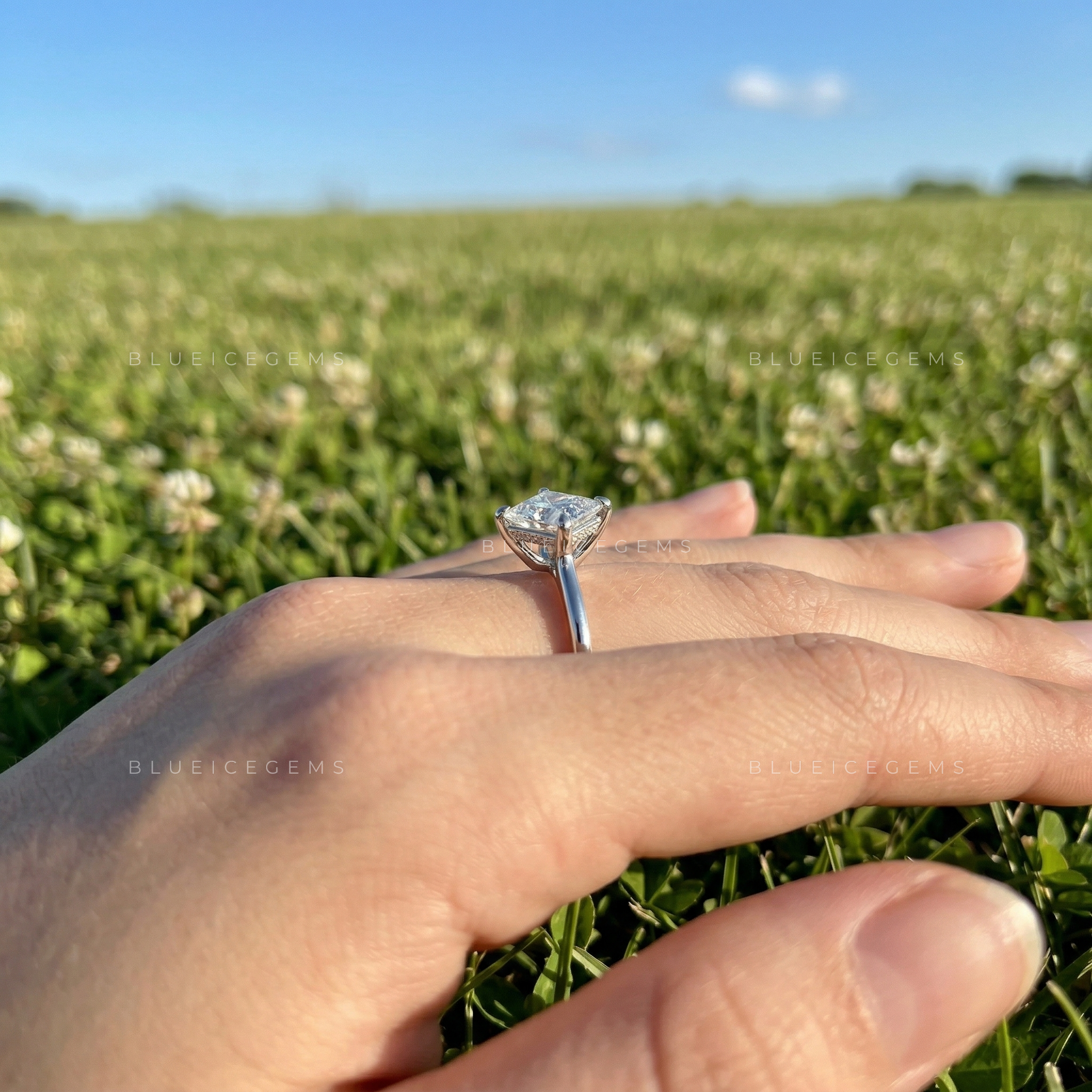 Modern Majesty Princess Cut Solitaire Ring