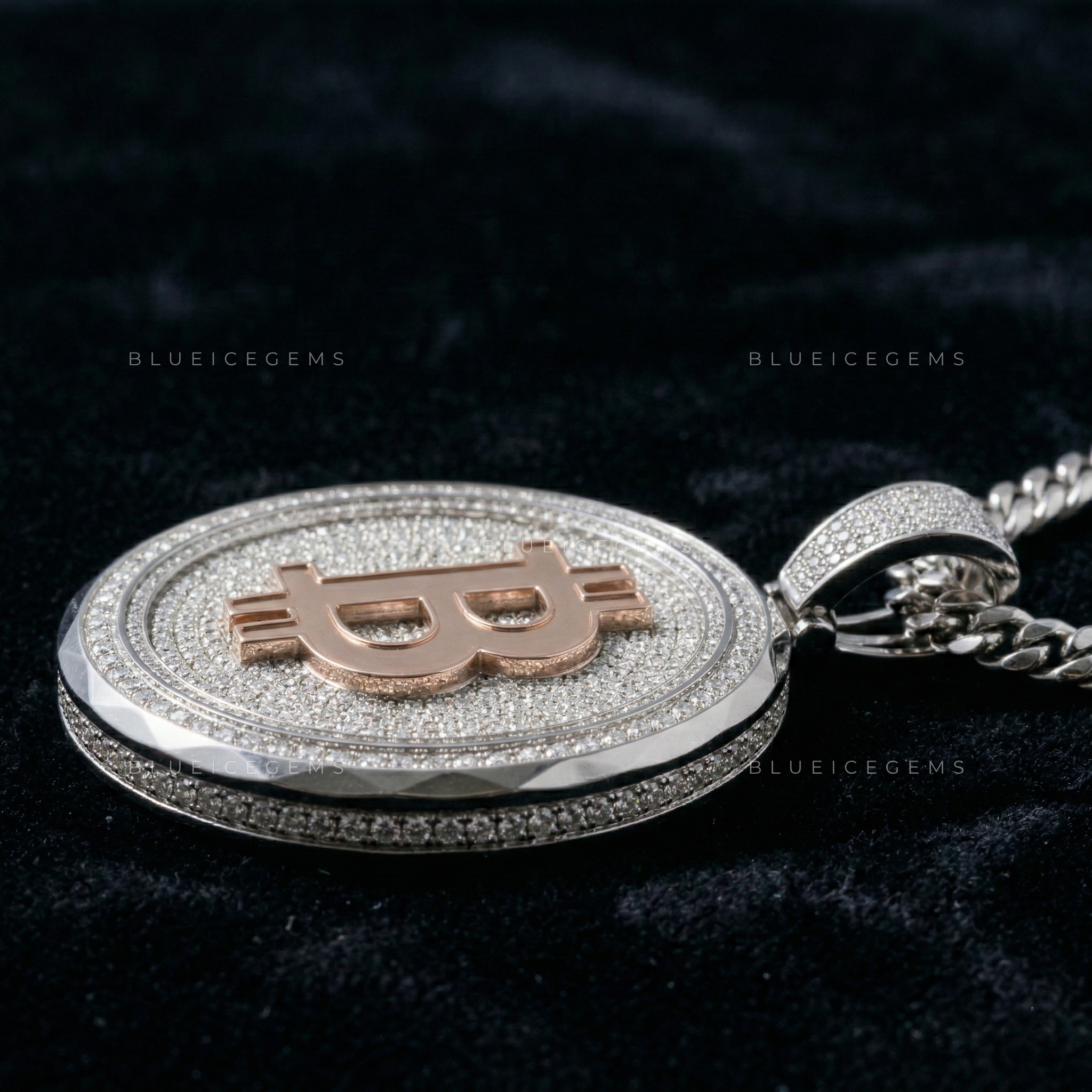 The "Digital Gold" Bitcoin Medallion: Geometric Shield & Two-Tone Industrial Sovereign