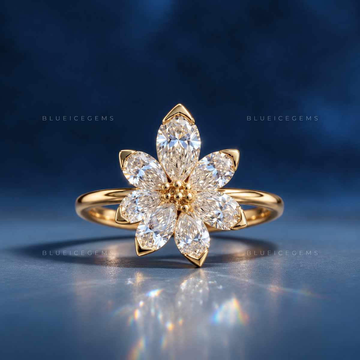 The "Ethereal Bloom" Pear Cluster: A Romantic Floral Statement