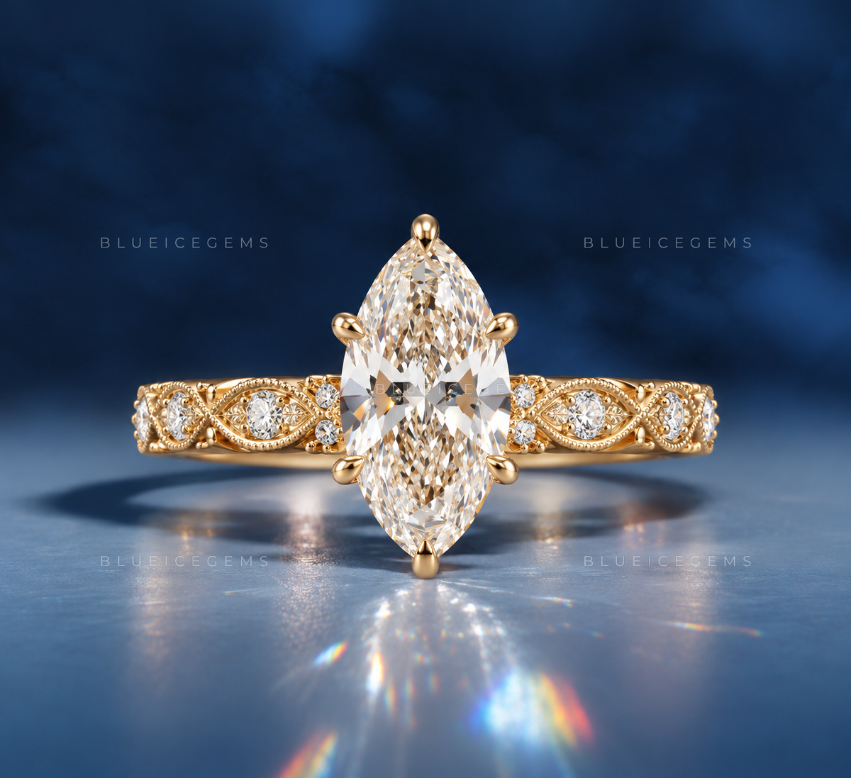 The "Regal Silhouette" Marquise Halo: An Iconic Statement