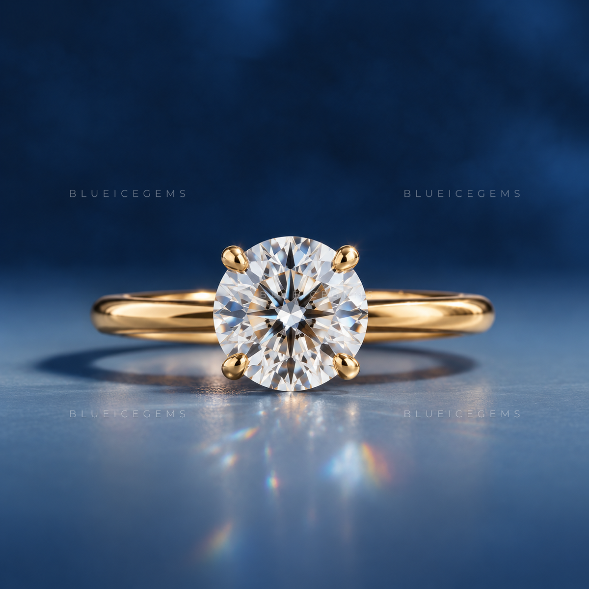 Dainty Round Brilliant Cut Minimalist Solitaire Promise Ring