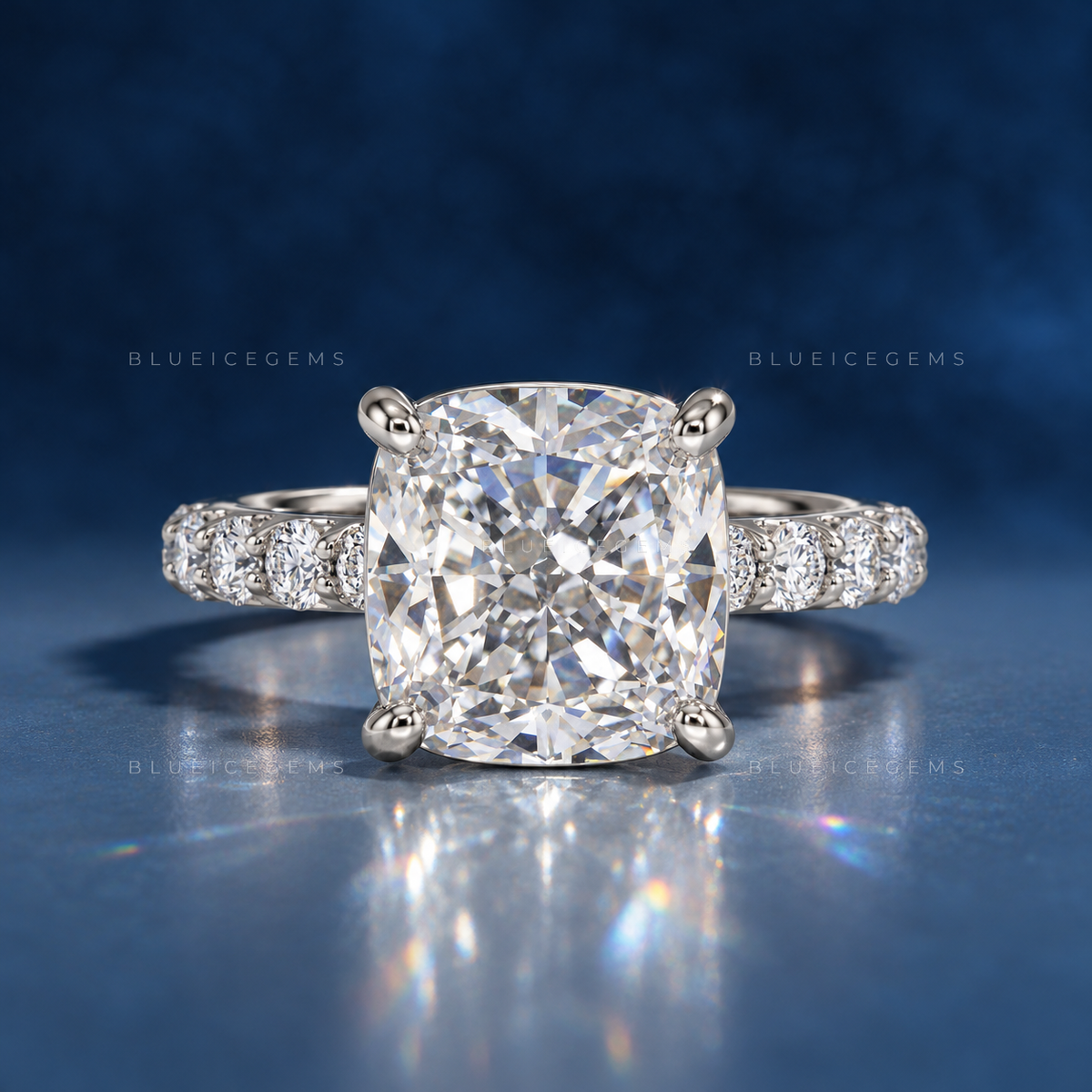 Enchanted Cushion Brilliant Cut Mid-Century Heirloom Engagement Ring