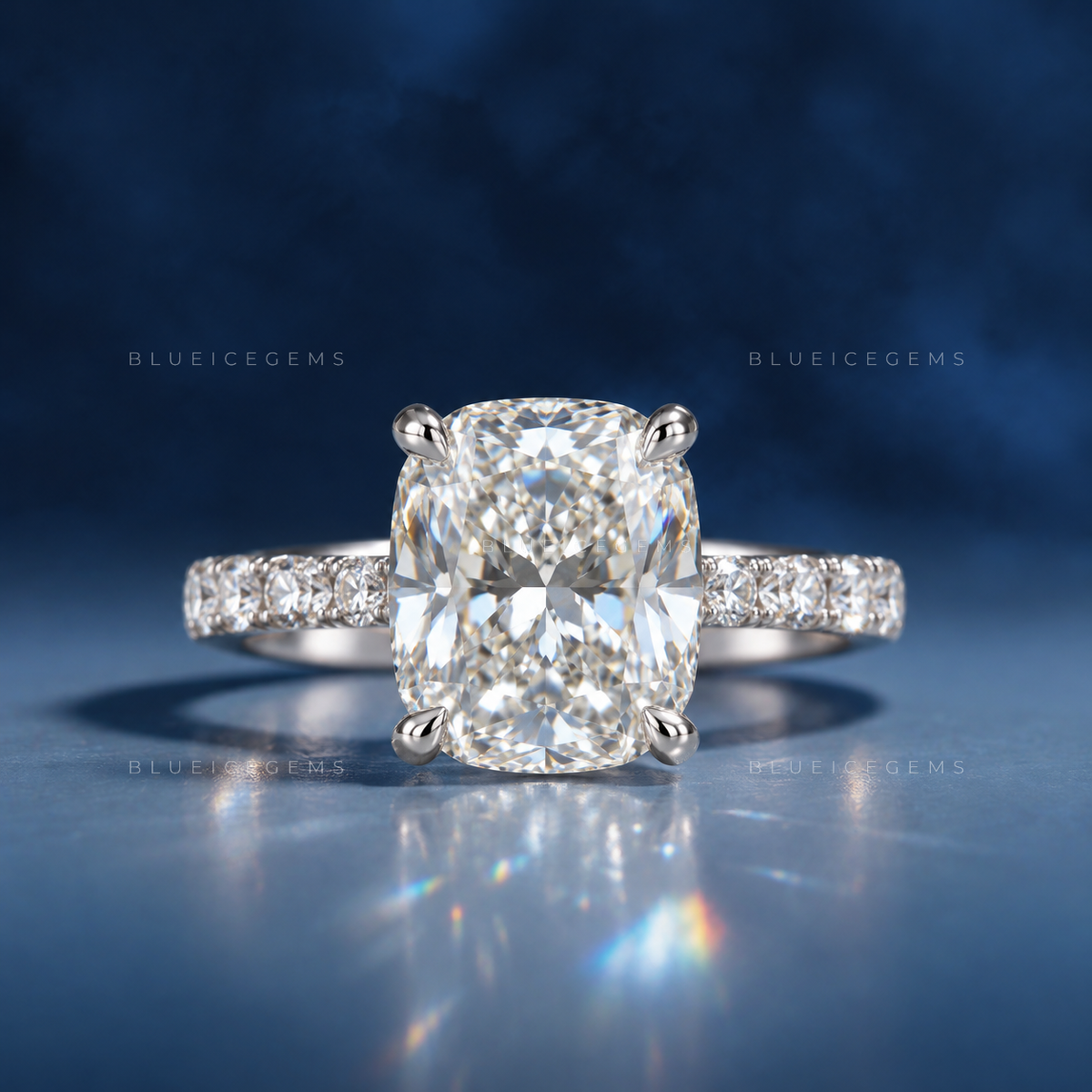 Heritage Cushion Brilliant Cut Ornate Anniversary Statement Treasure Ring