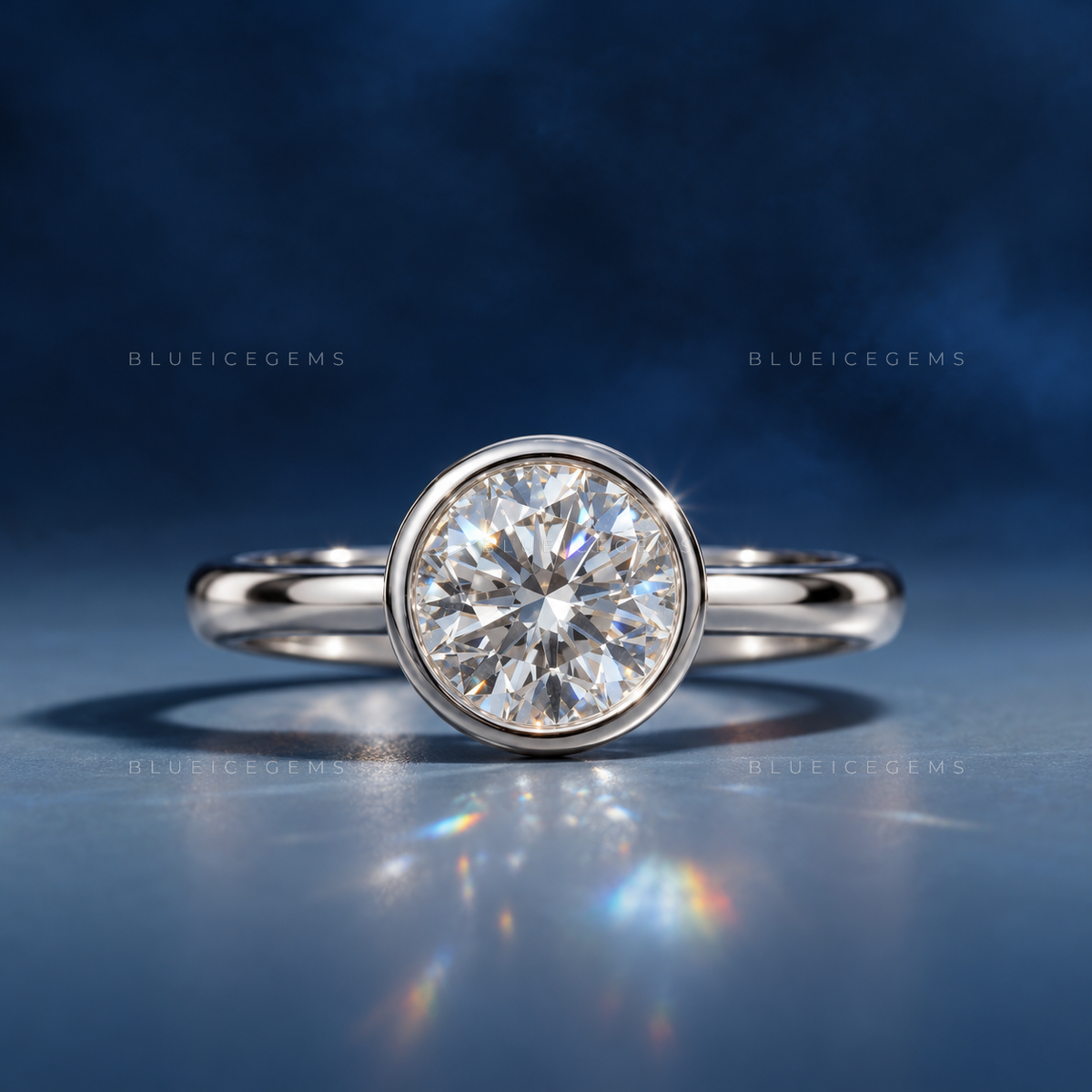 Elegance Circular Cut High-Profile Keepsake Promise Band