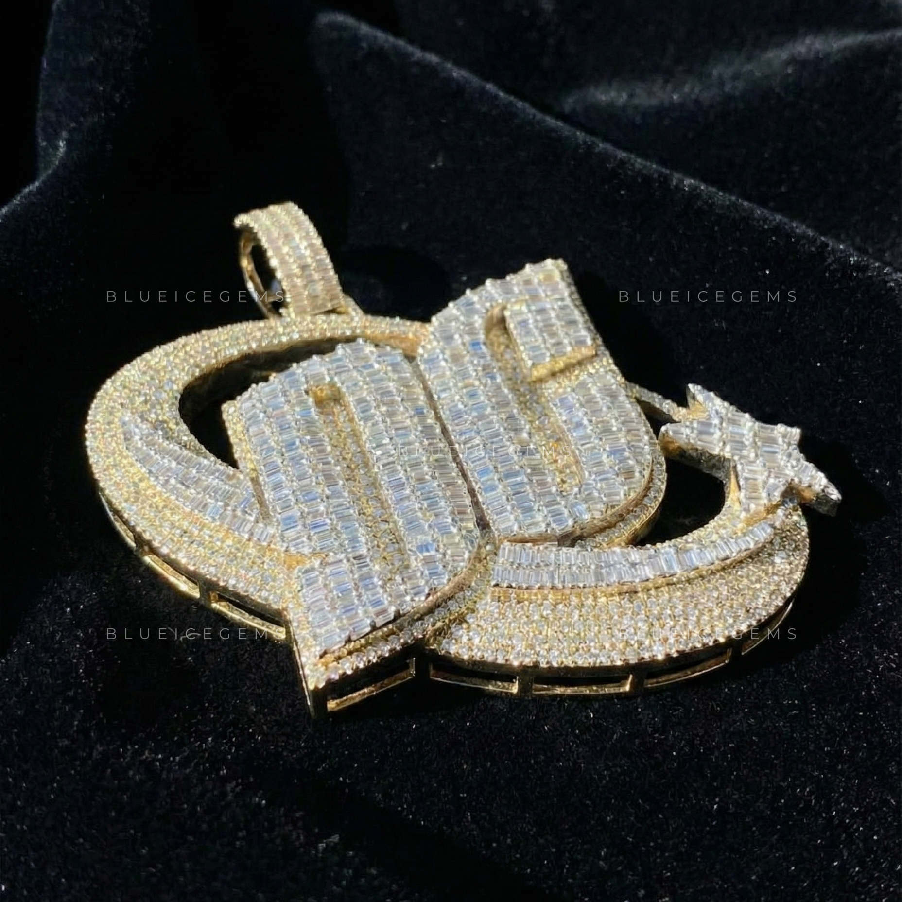 The "DC" Celestial Orbit: Hand-Set Baguette Mosaic & Shooting Star Pendant