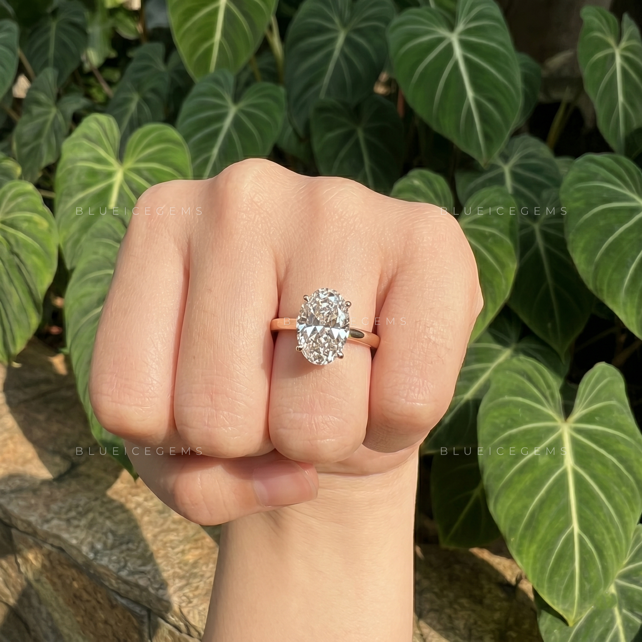Grand Splendor Oval Cut Hidden Halo Engagement Ring