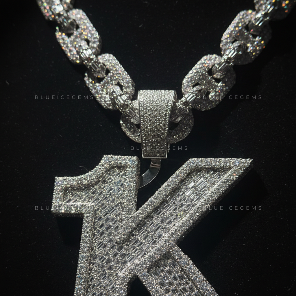 The "1K" Monolith: Baguette-Fusion Block & Gucci-Link Frost Set