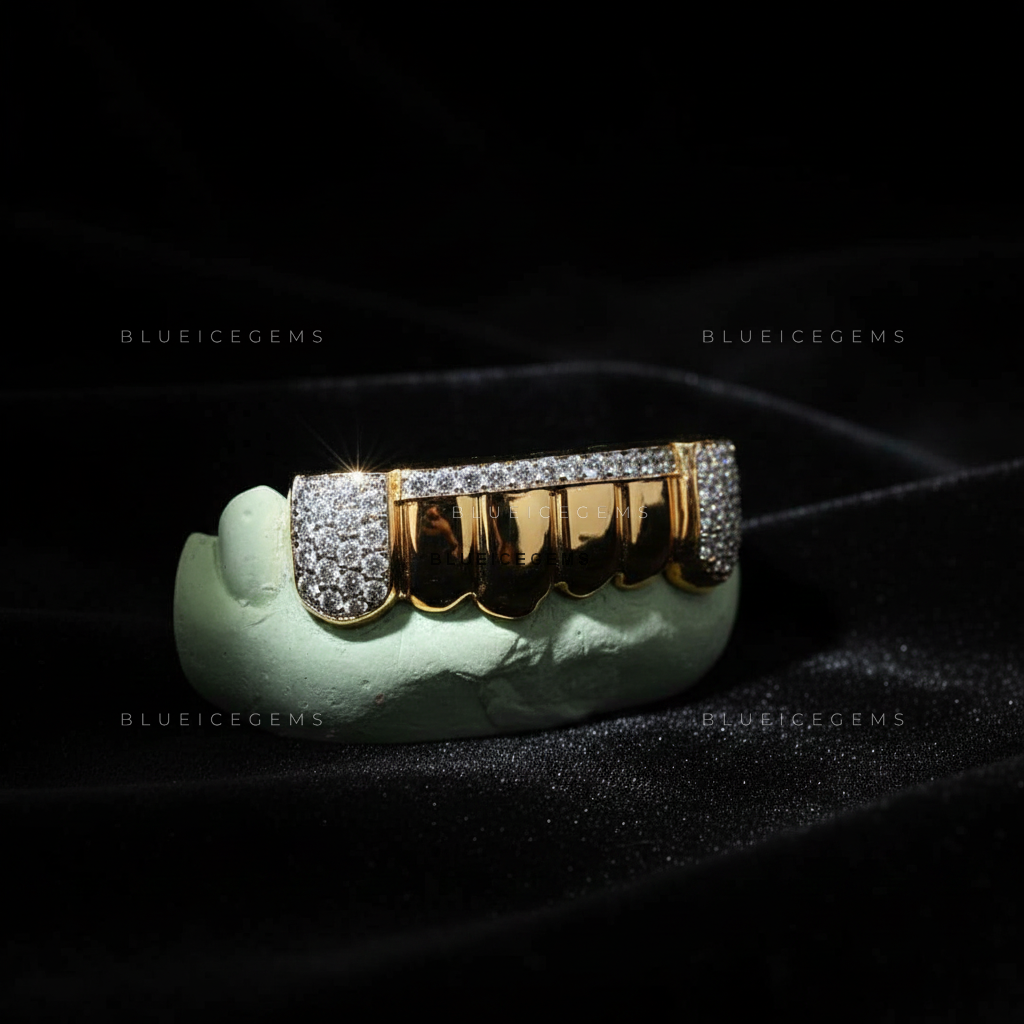 Gilded Horizon Diamond Bridge Grillz
