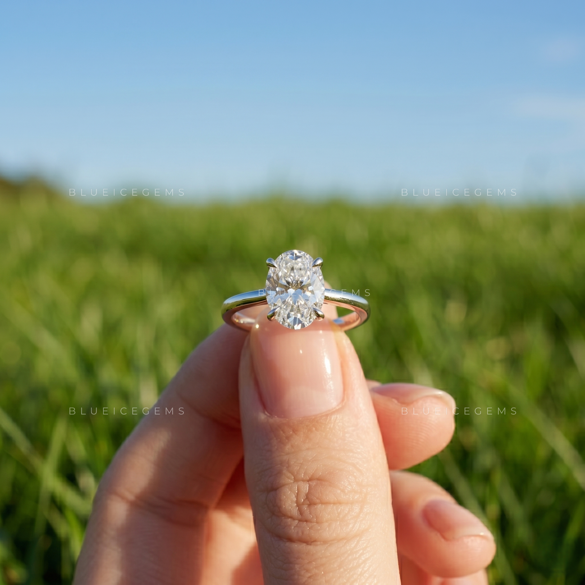 Victorian-Era Oval Cut Delicate Solitaire Keepsake Promise Ring