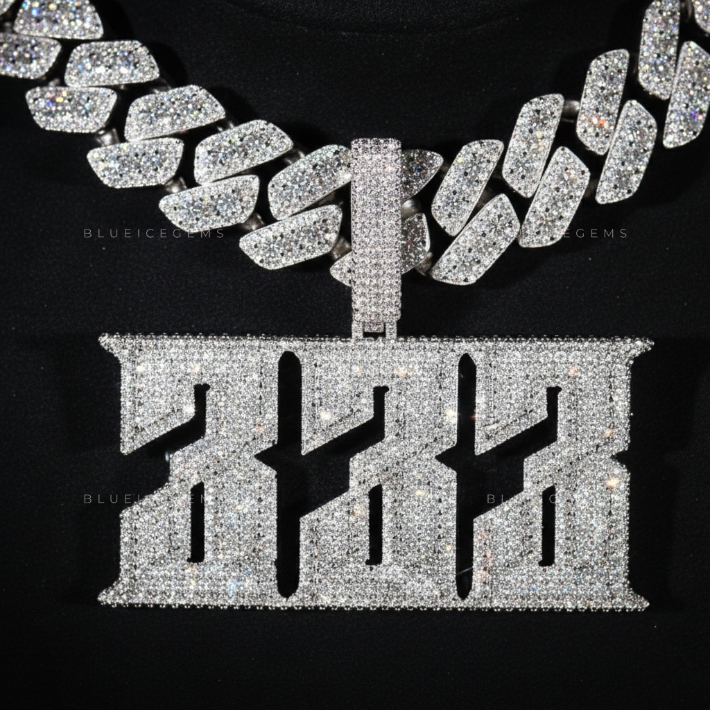 The "333" Jackpot: High-Velocity Industrial Block & Monochromatic Iced-Out Set