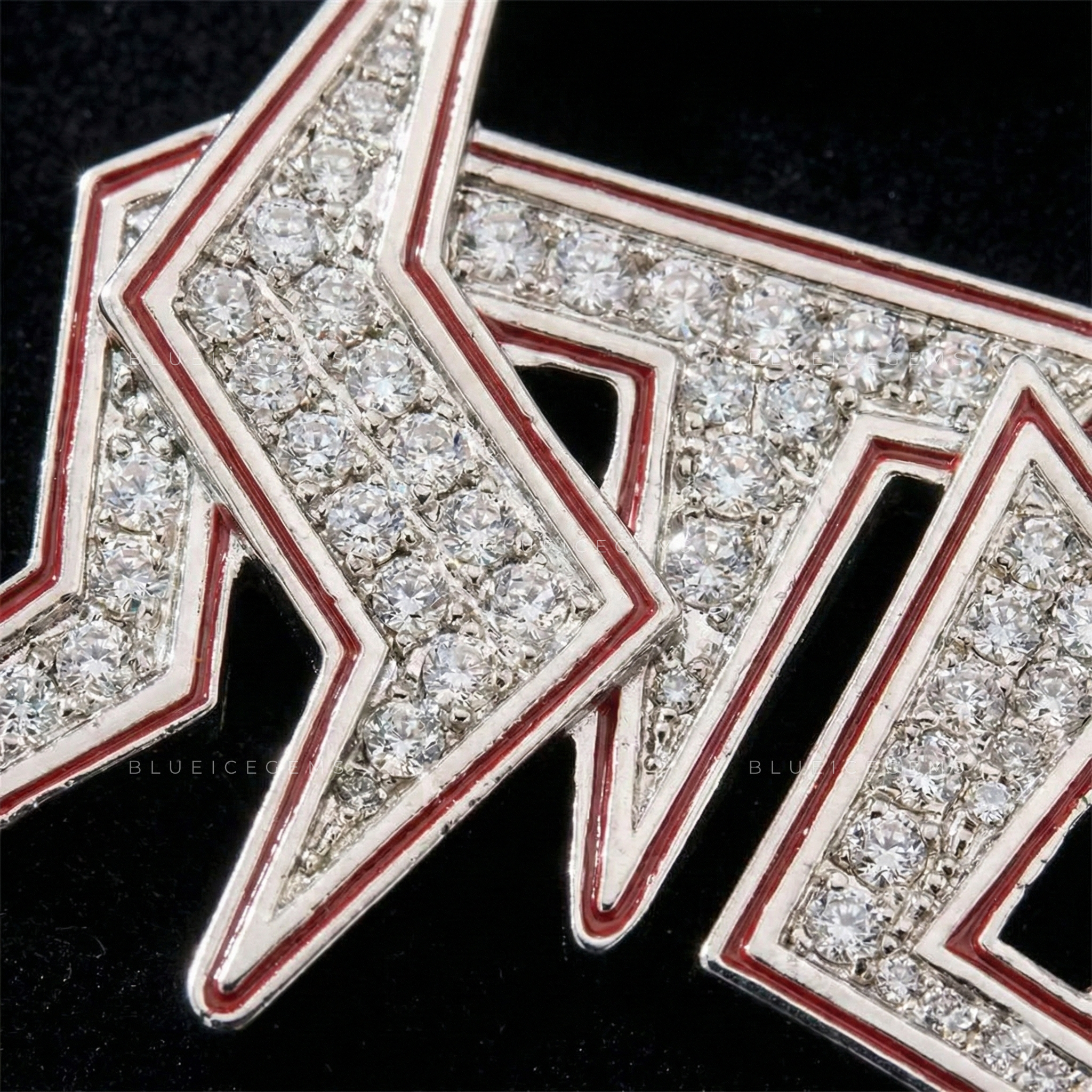 The "HUSTLE" High-Voltage: Jagged Lightning Script & Crimson Contour Pendant