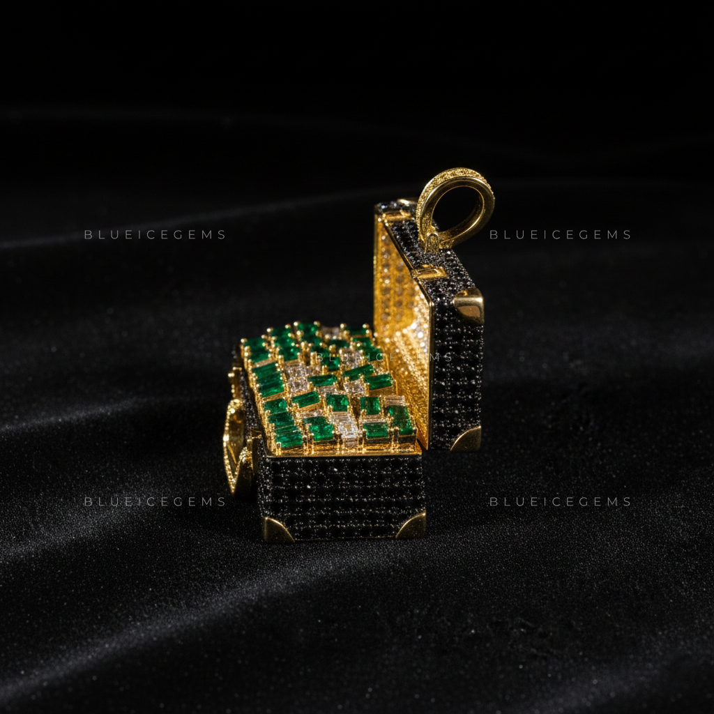 The "Wealth Case" Vault: Onyx Briefcase & Emerald-Cash Sovereign