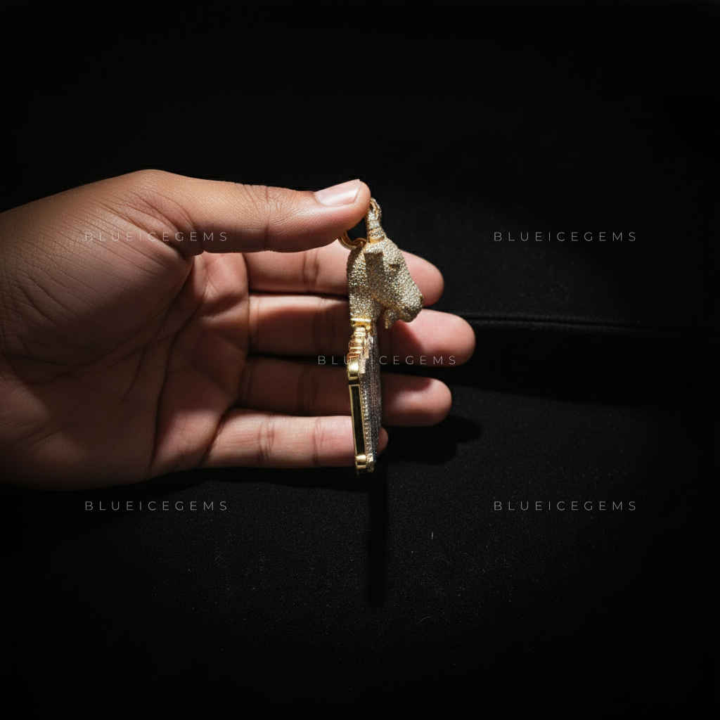 The "PLEASURE" G.O.A.T. Edition: 3D Sculptural Animal & Bold Slab-Script Pendant