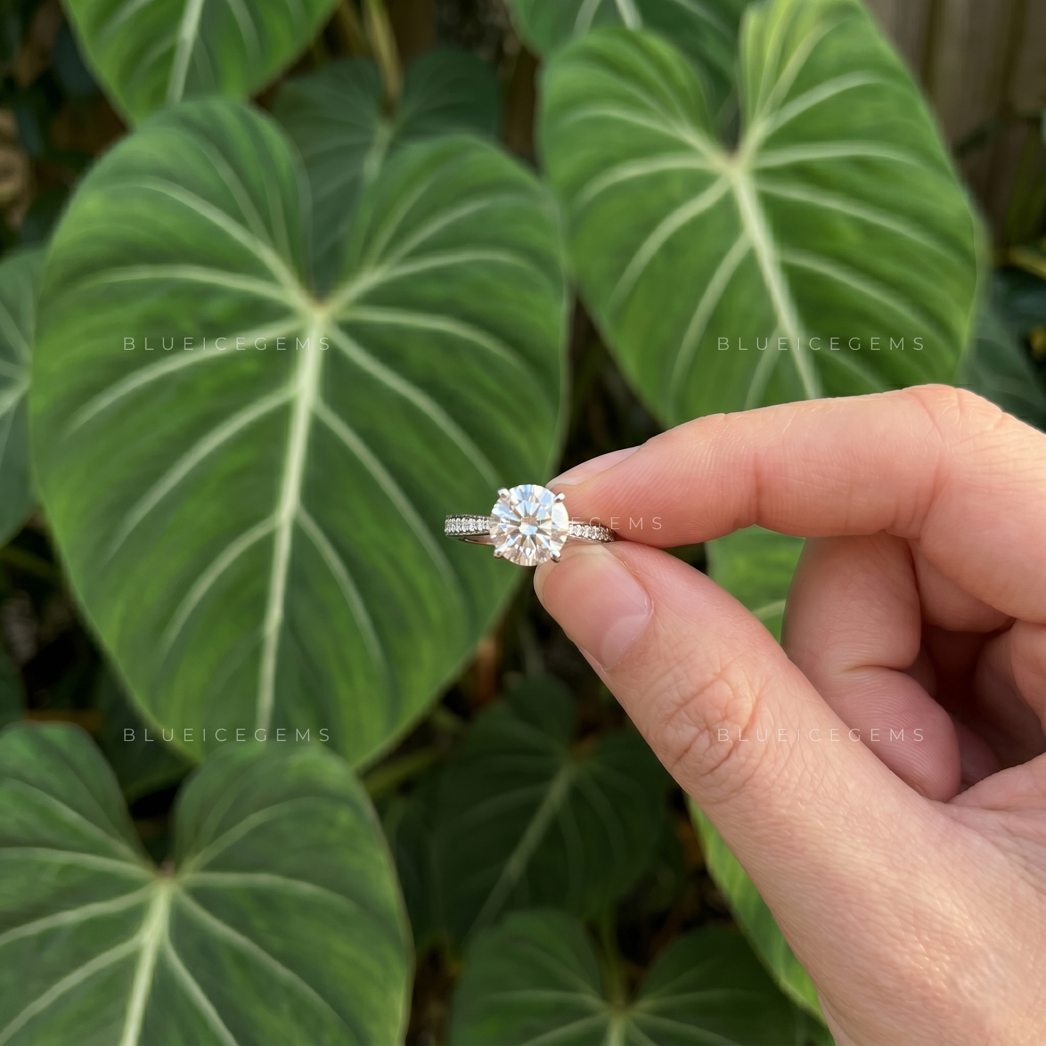 Starlight Majesty High Set Round Cut Solitaire Engagement Ring