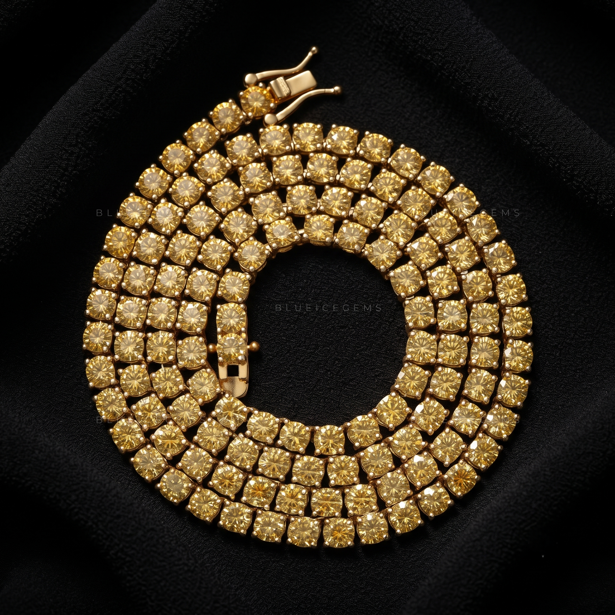 Golden Radiance Tennis Chain