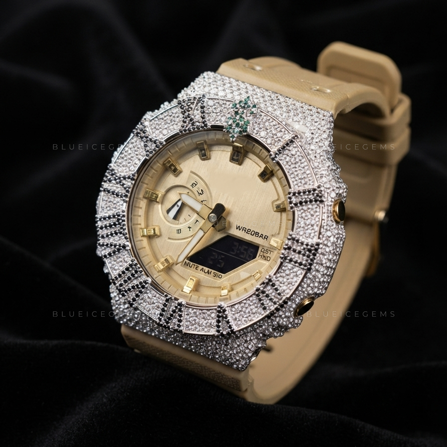 Fortune Crown Dollar Watch – VVS1 Moissanite