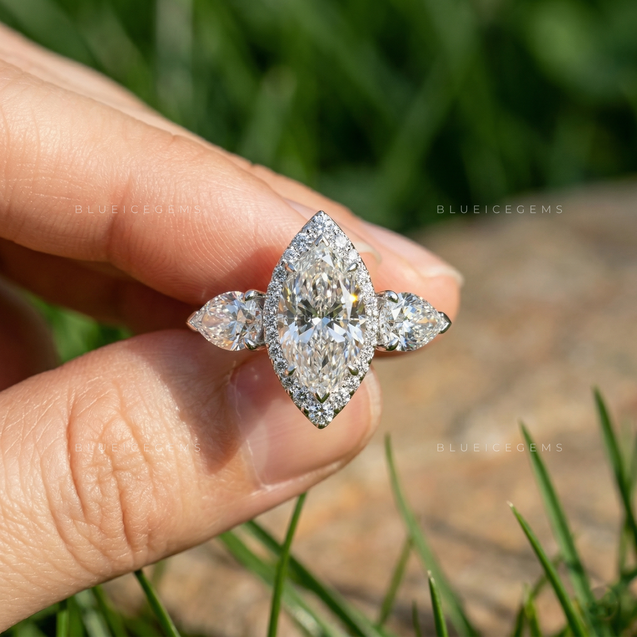 The "Regal Silhouette" Marquise & Pear Trilogy: Iconic Statement Ring