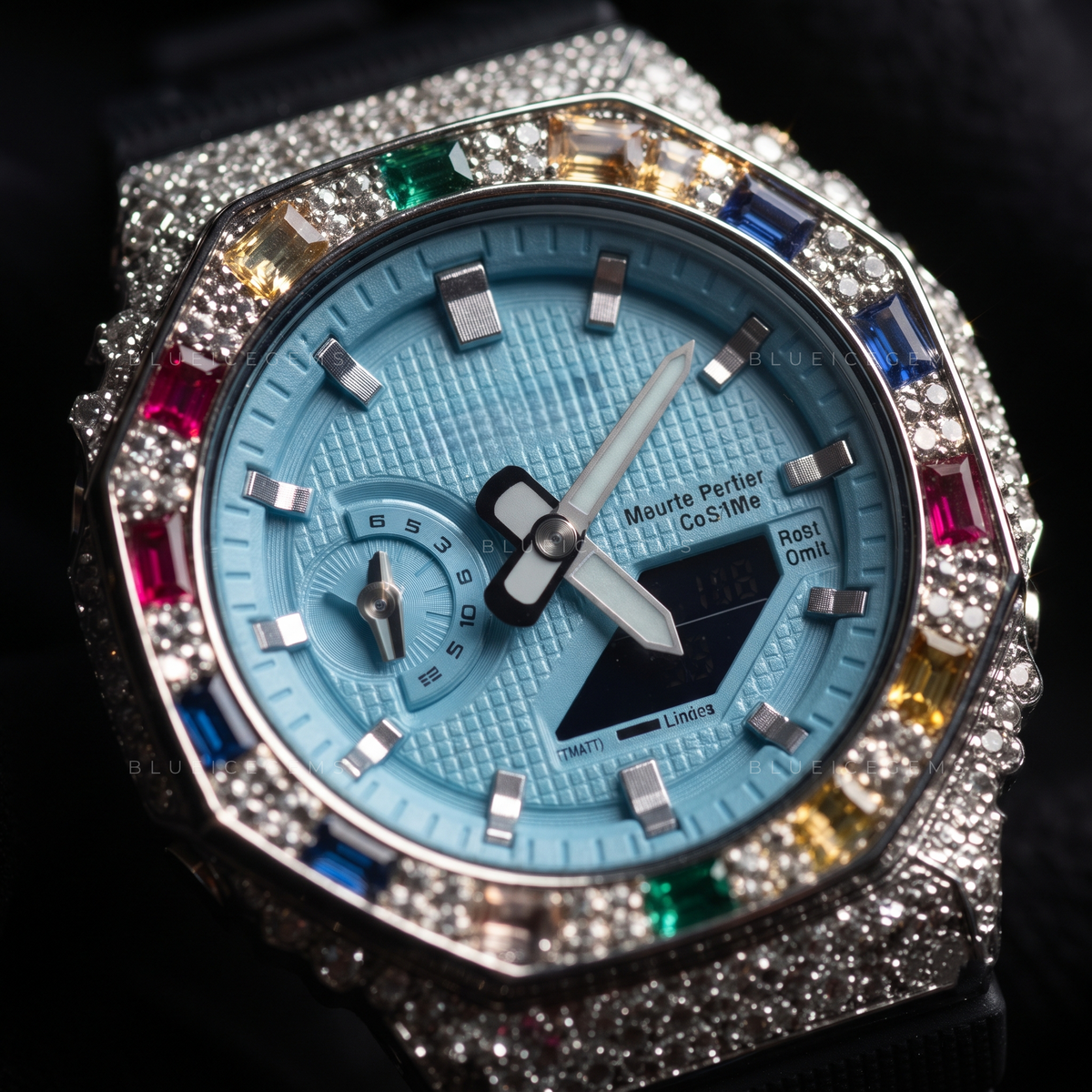 Prismatic Royal Rainbow Iced-Out Watch
