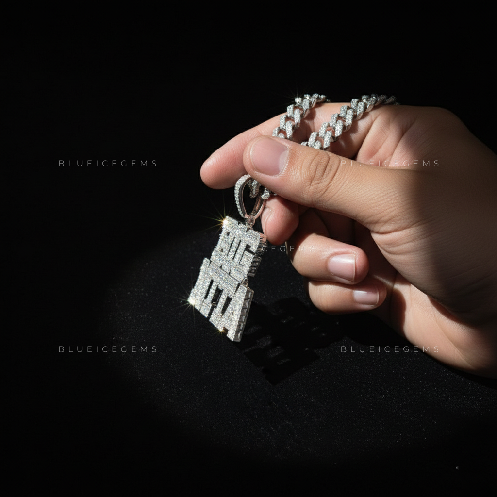 "BIG NITTA" Two-Tier Custom Block Pendant