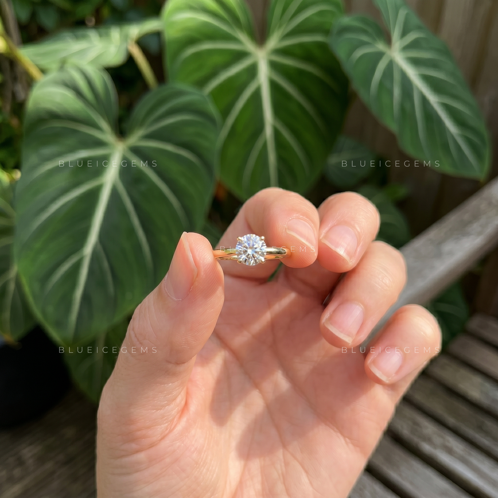 Dainty Charm Delicate Round Cut Solitaire Promise Ring