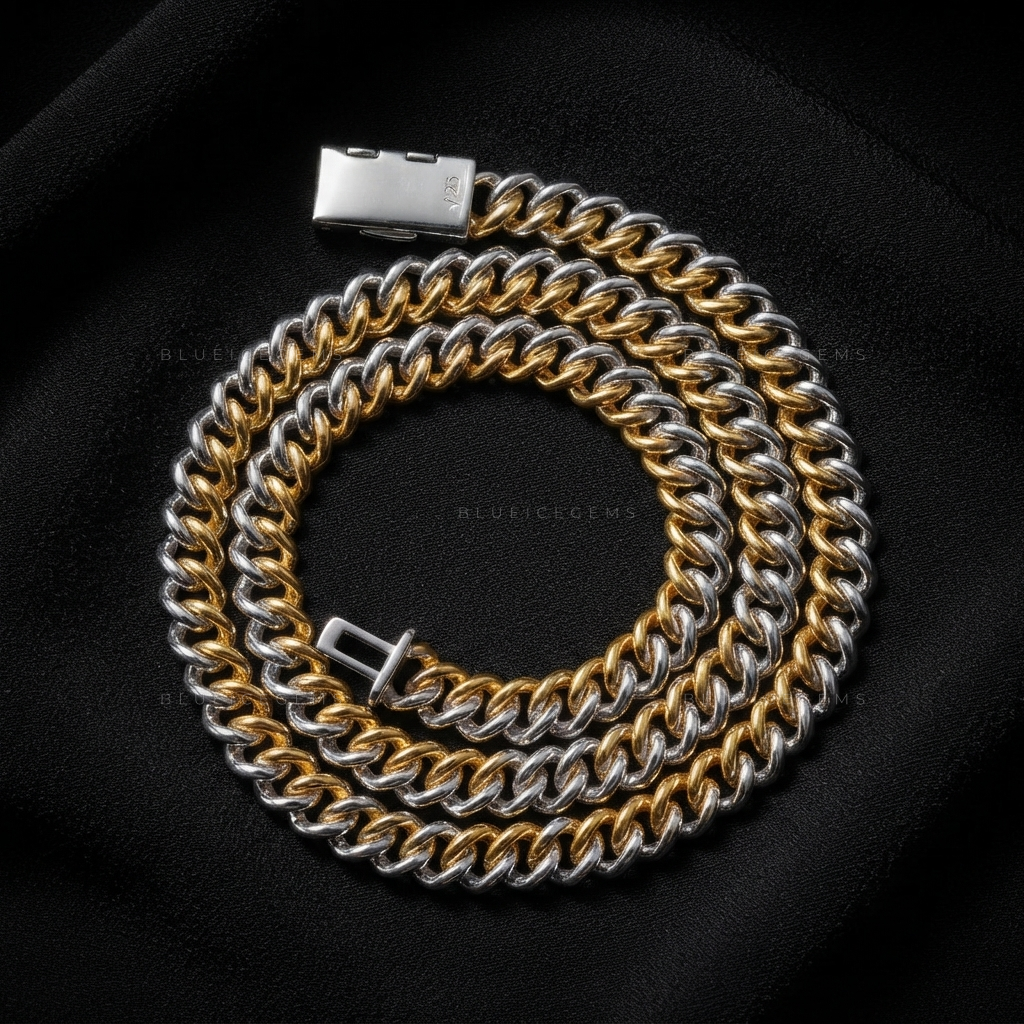 Dual-Tone Luxe Cuban Link Chain
