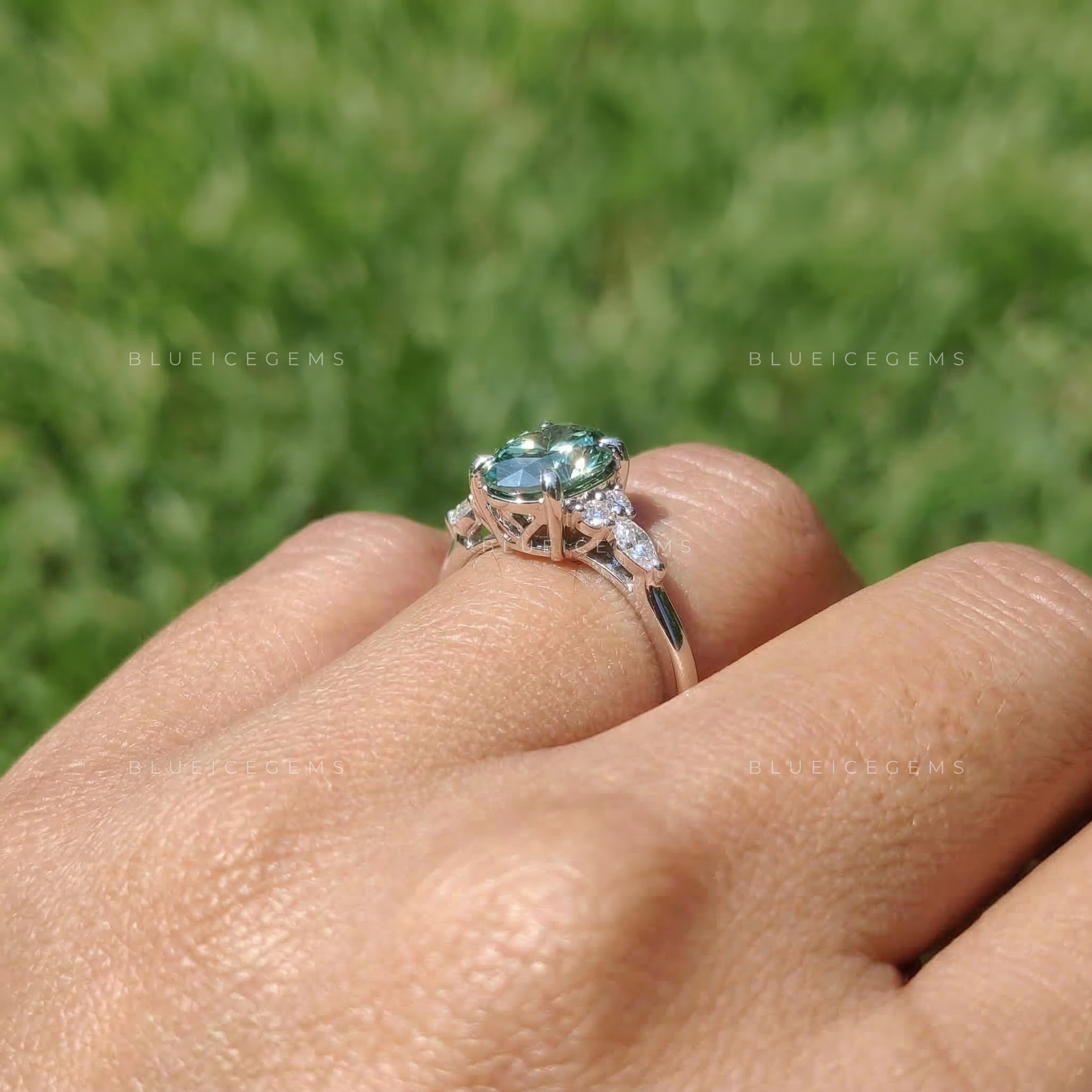 Vintage Oval Cut Engagement Ring