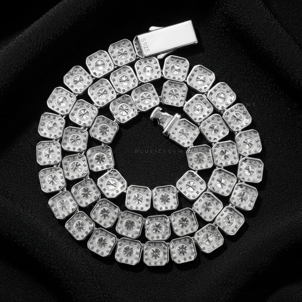 Imperial Cluster Ice Tennis Chain