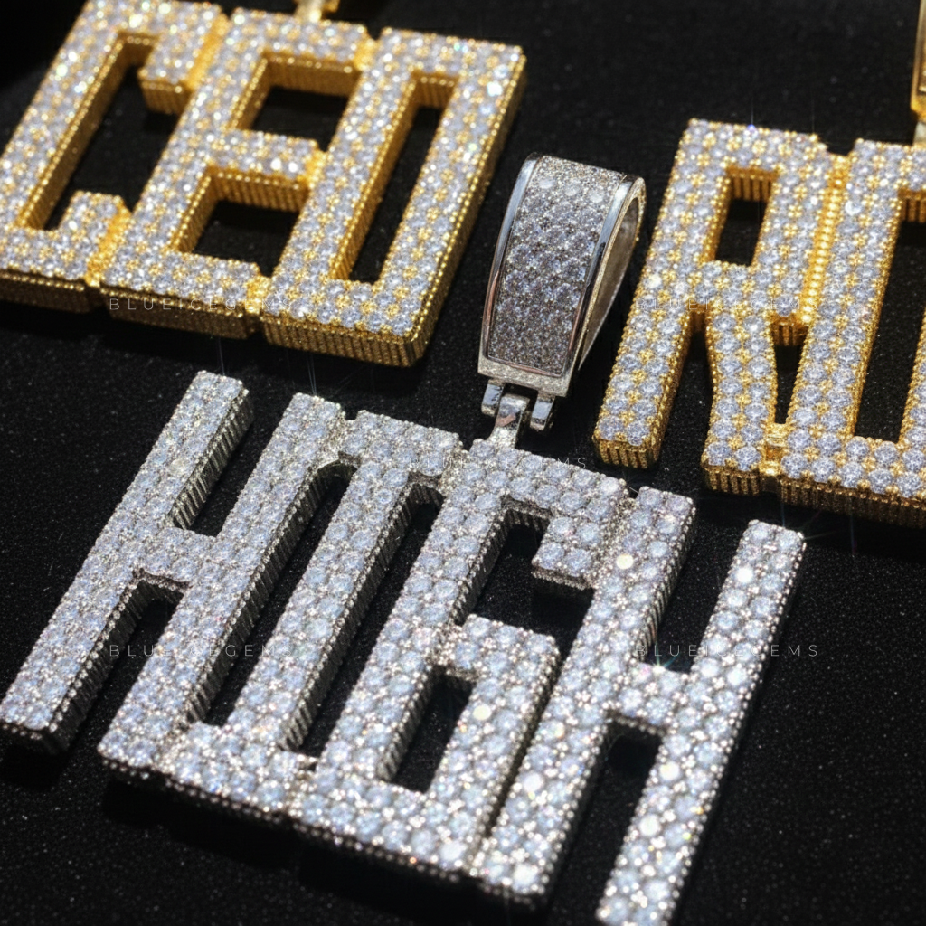 "ROC" Custom Block Name Pendant