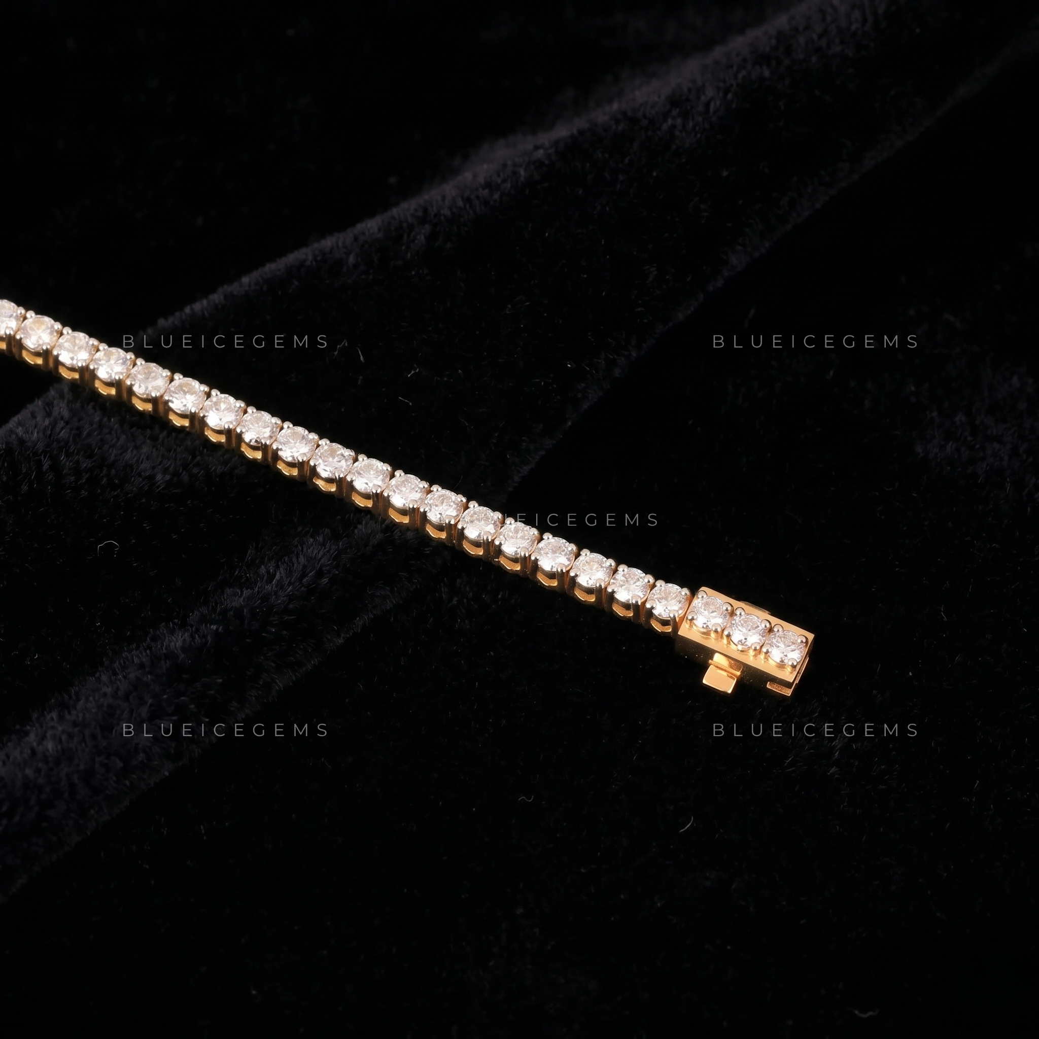 Solar Radiance 6-Inch Yellow Gold Essential Tennis Link