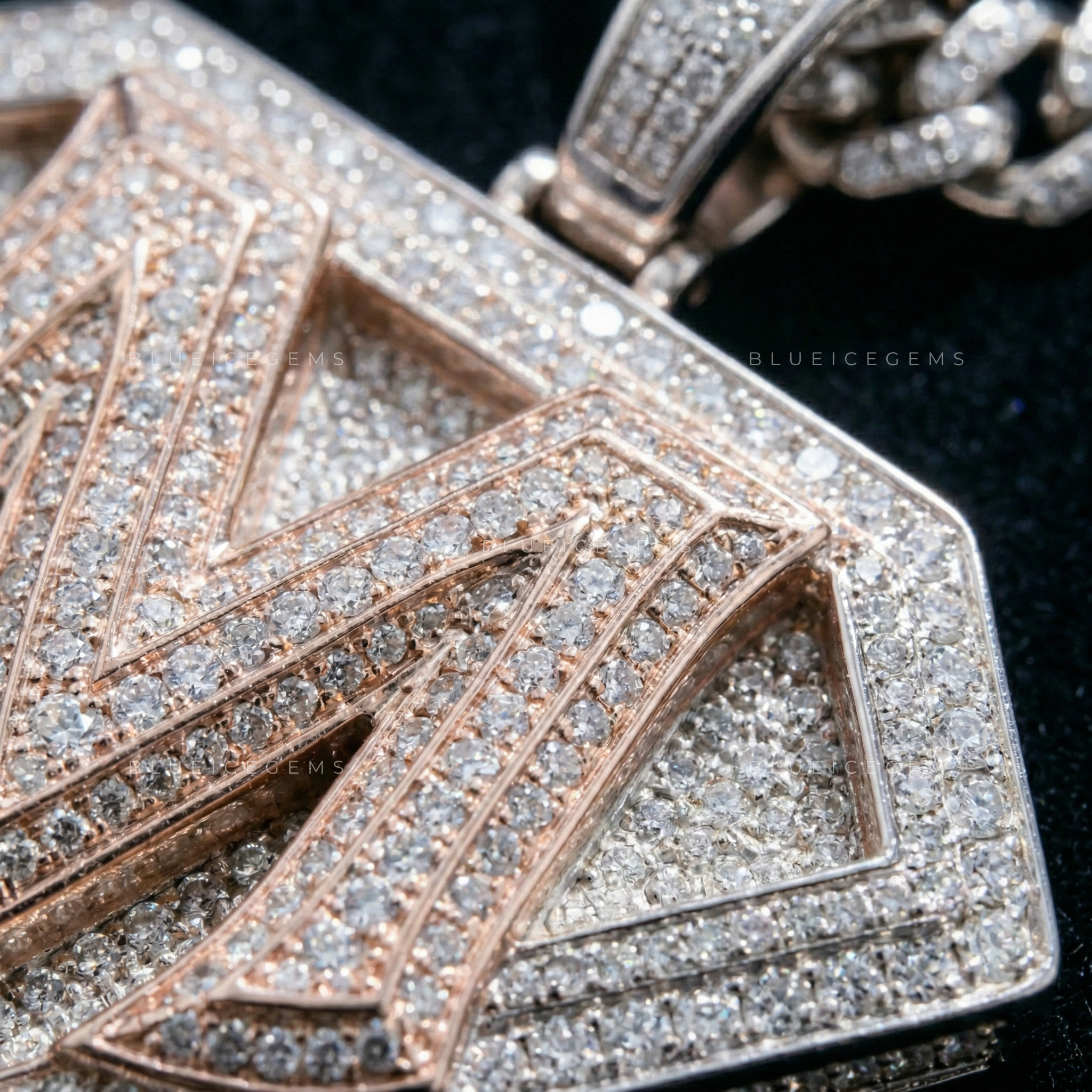 The "M" Crest Sovereign: Diamond-Shield Silhouette & Two-Tone Industrial Pendant