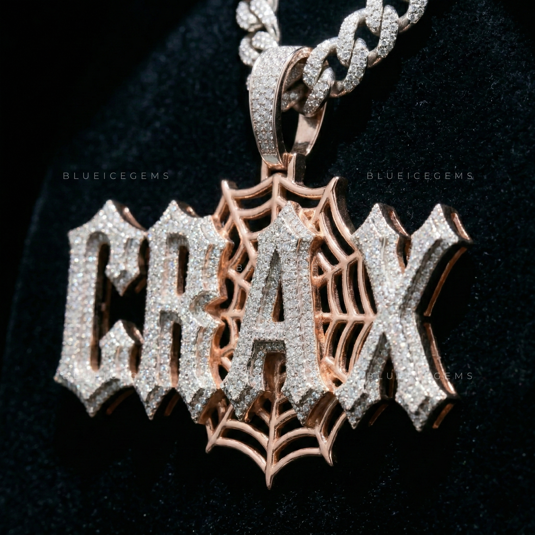 The "CRAX" Spider Web: Gothic Pointed Script & Rose Gold Web Sovereign