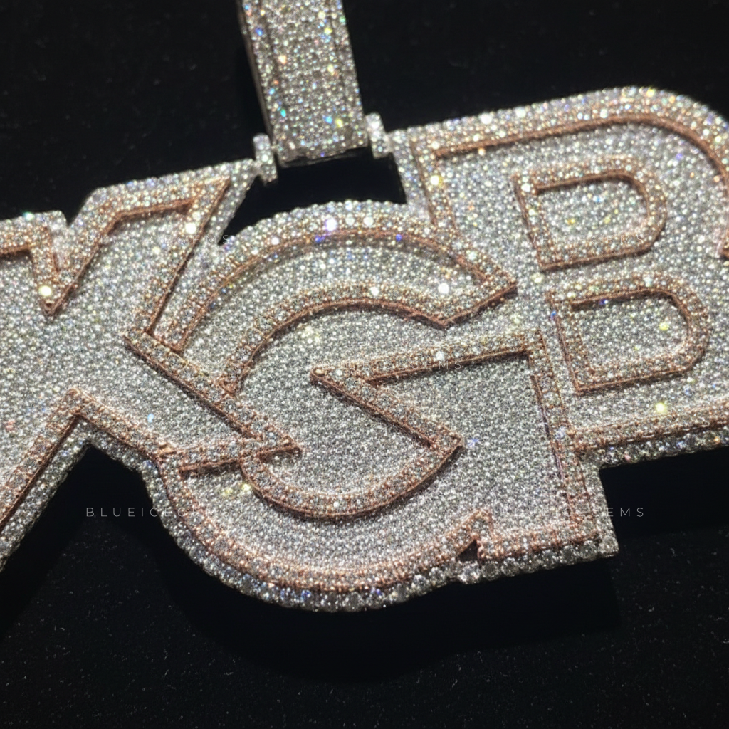 The "KGB" Monolith: Star-Integrated Script & Two-Tone Architectural Pendant