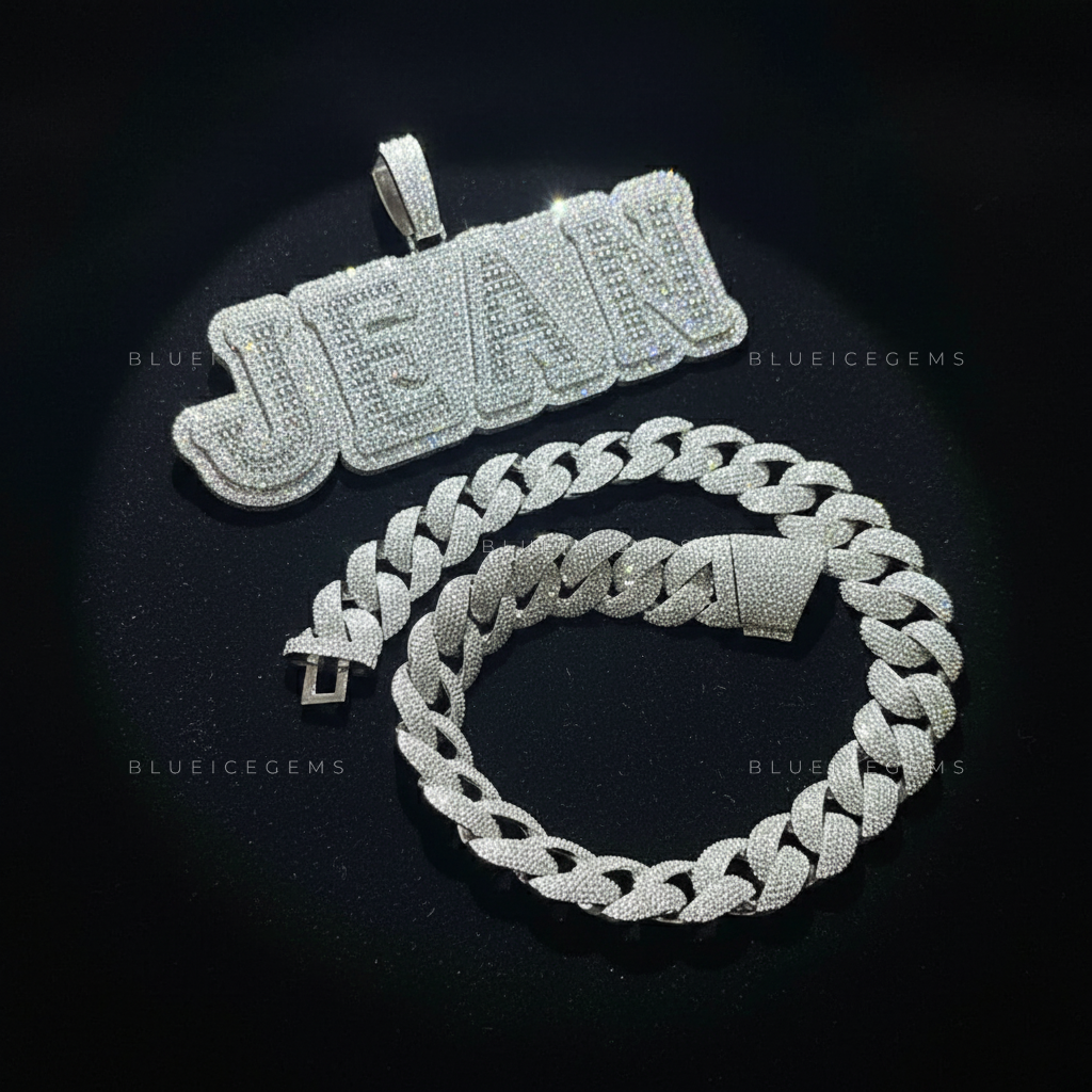 "JEAN" Custom 3D Bubble Block Pendant