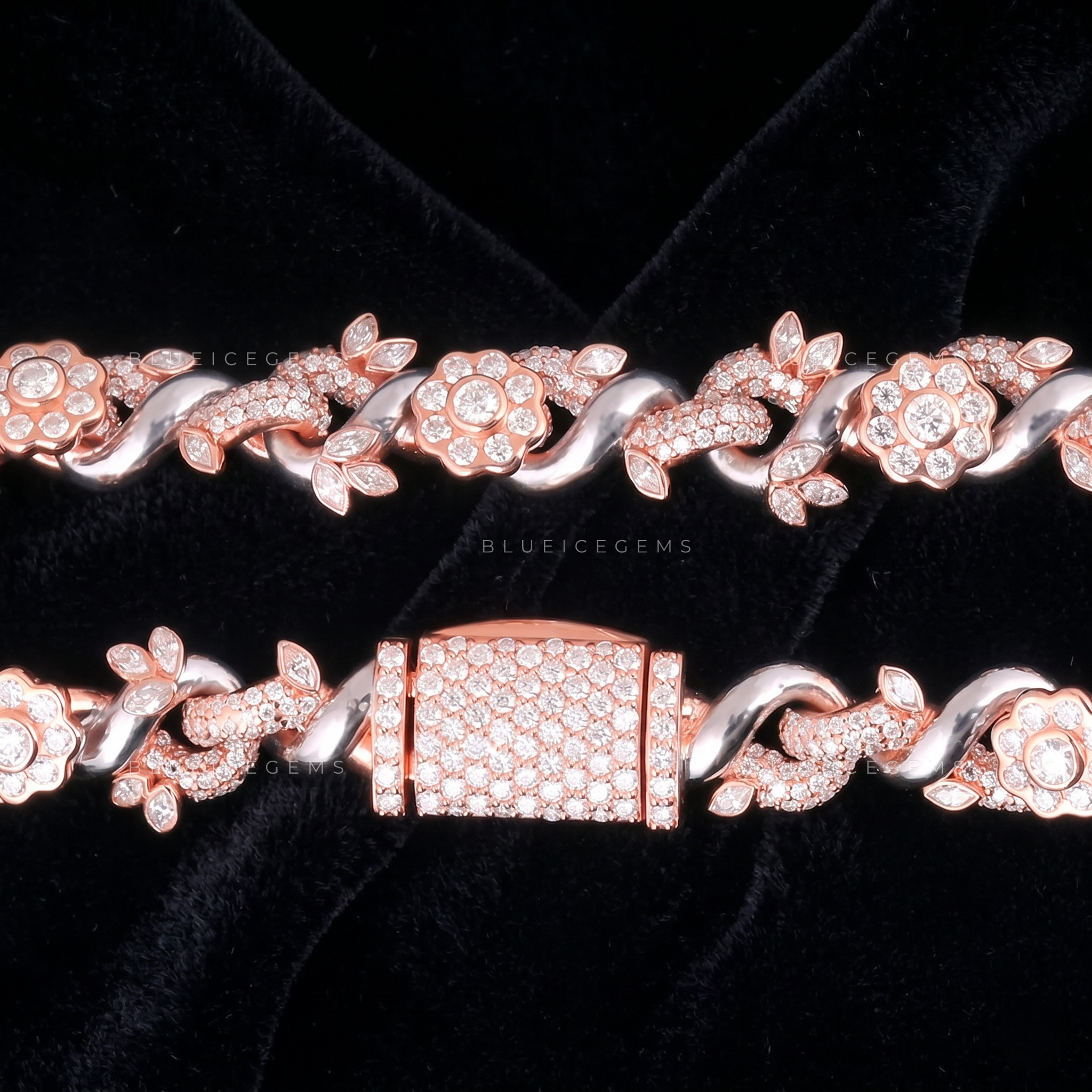 Eternal Bloom Infinity-Link 7.8-Inch Rose-Gold Brilliance