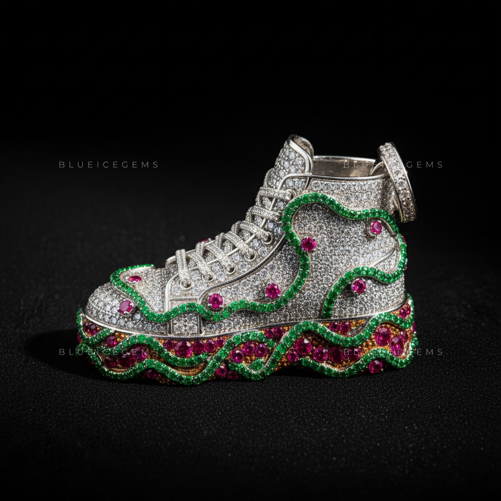 The Velocity High-Top: Emerald Wave & Ruby Core Street Icon
