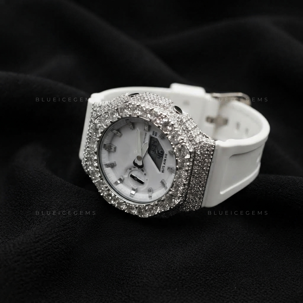 Prism Sovereign Rainbow Watch – 8.455 CT Multicolor Moissanite
