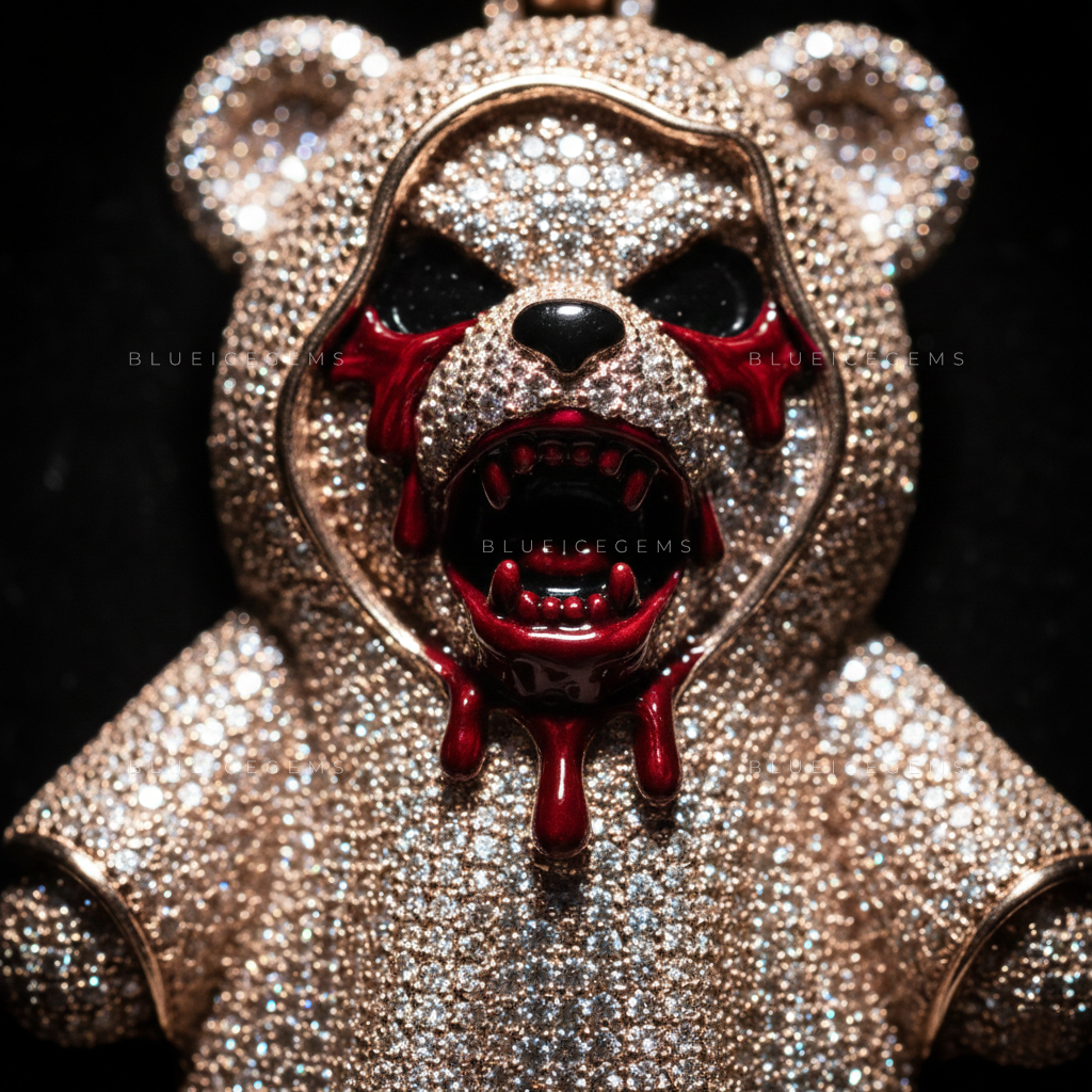 The "Ghoulish Grizzly" Sovereign: Full-Frost Teddy Phantom & Crimson Gore Enamel