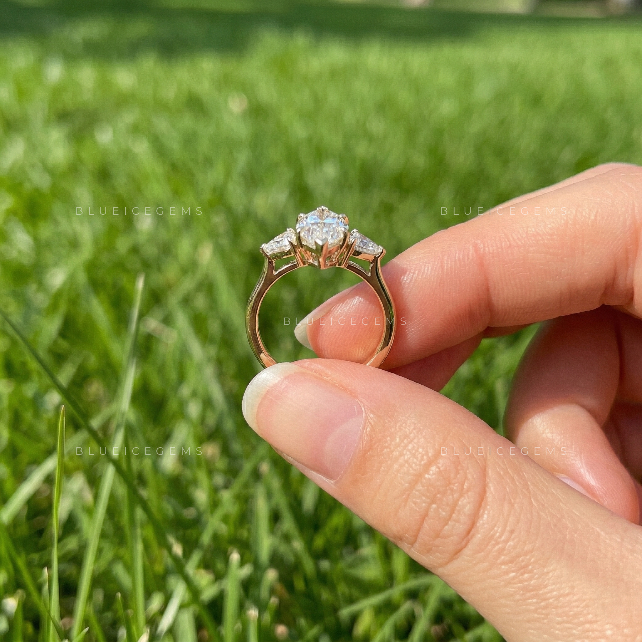 Antique Majesty Dutch Marquise and Kite Cut Trilogy Ring