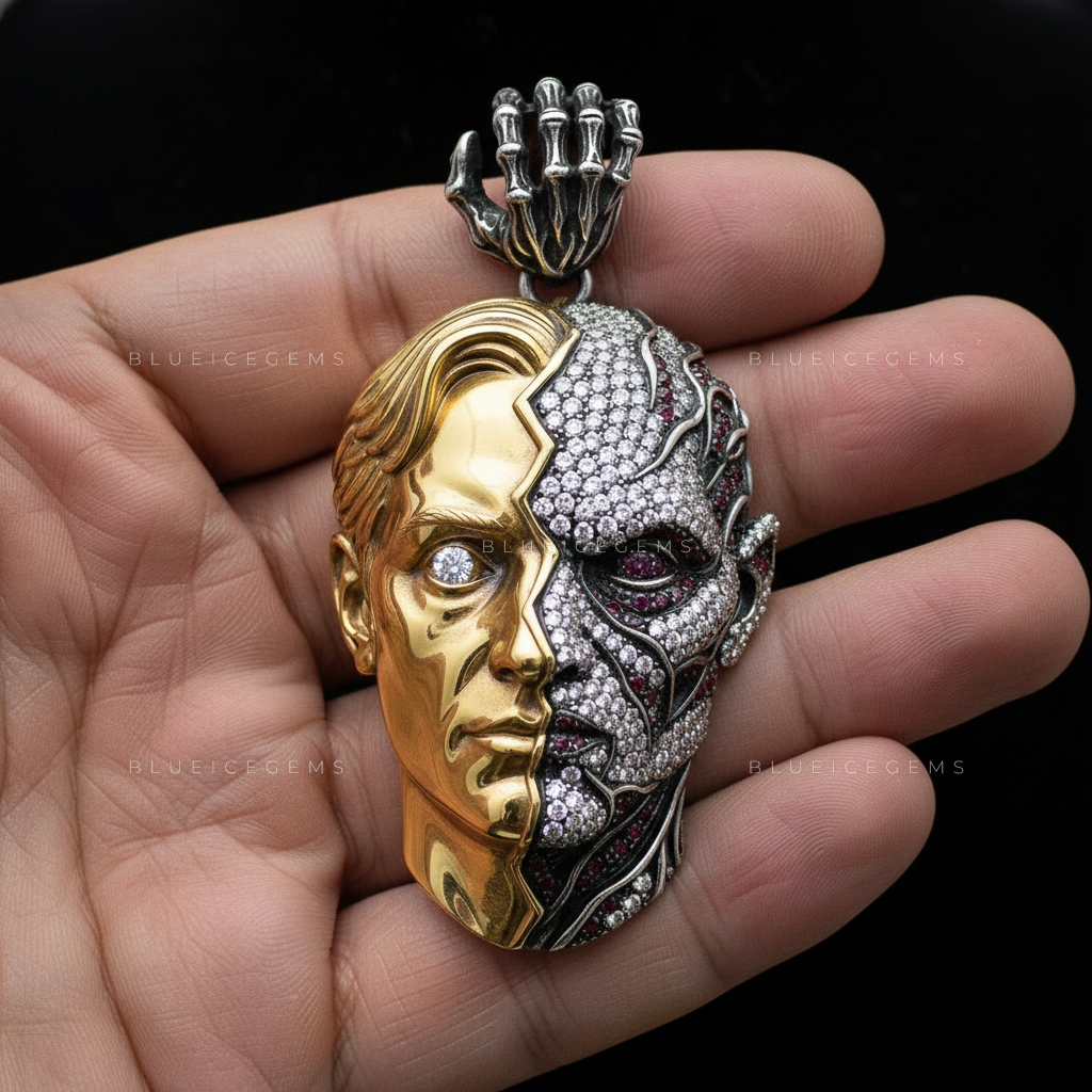The Duality Sovereign: Polished Gold & Cyber-Organic Diamond Mutation