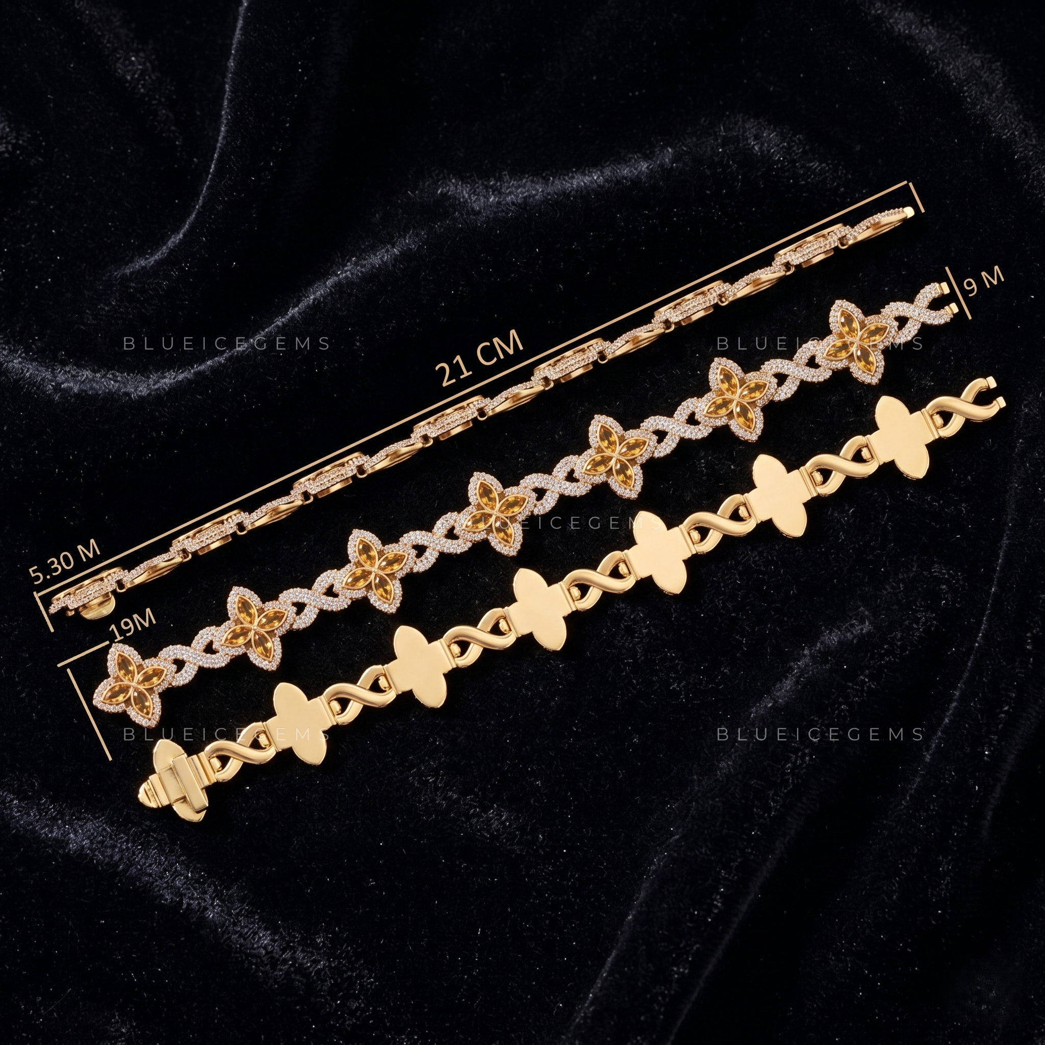 Rose Fortune 9mm Iced-Out Clover Urban Masterpiece