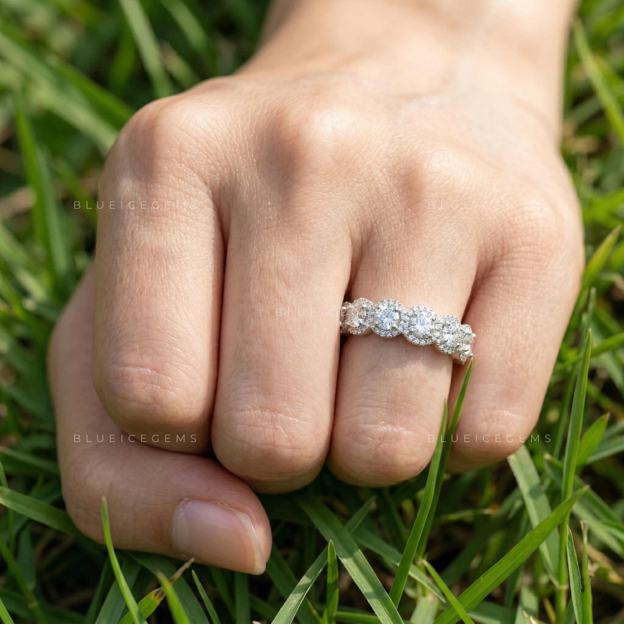 The "Endless Radiance" Halo Eternity Band: Iconic Brilliance