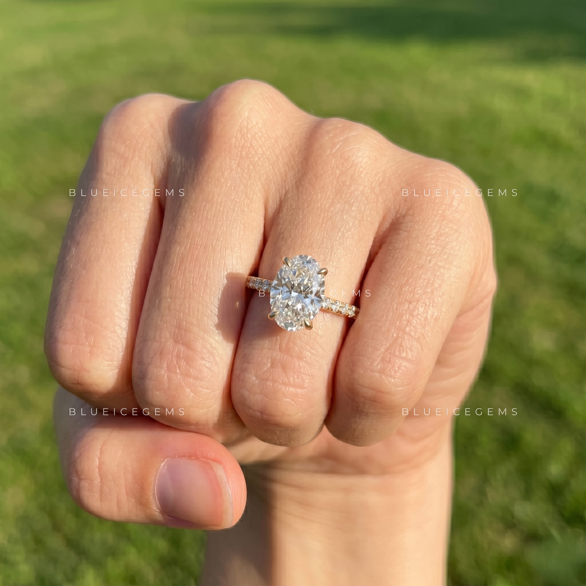 Artisan Legacy Oval Cut Hidden Halo Engagement Ring
