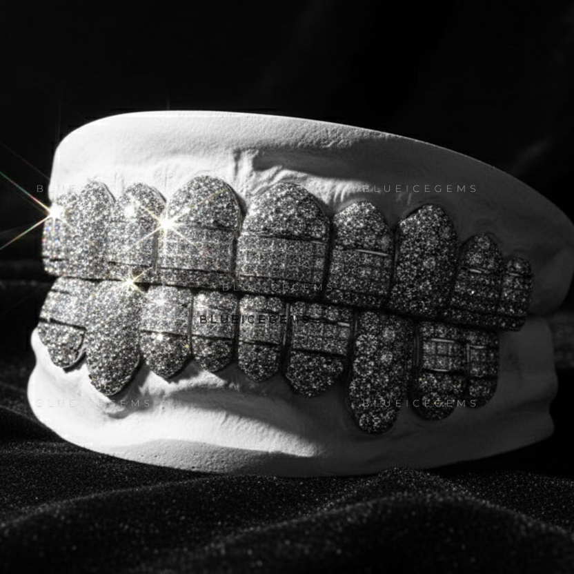 Diamond Belted Avalanche Full-Set Grillz