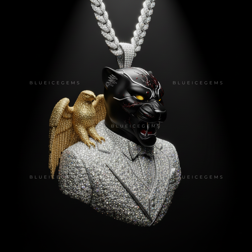 The Obsidian Monarch: Diamond Tuxedo & Golden Falcon Sovereign