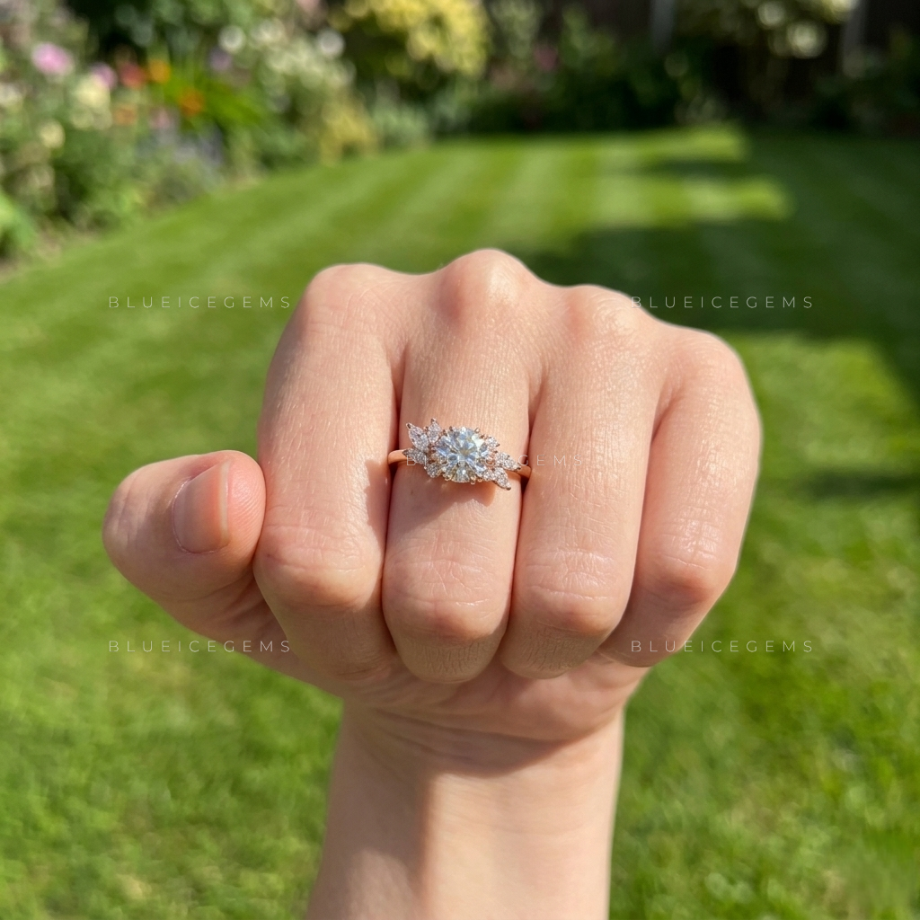 Mixed-Cut Brilliant Cluster Anniversary Treasure Keepsake Ring