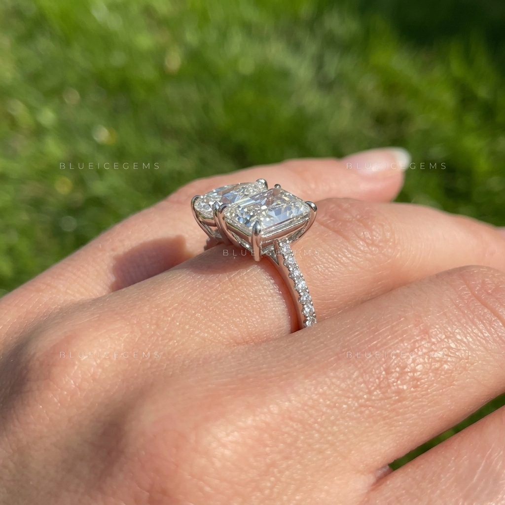 Asymmetric Pear & Radiant Mixed-Shape Luxury Ring