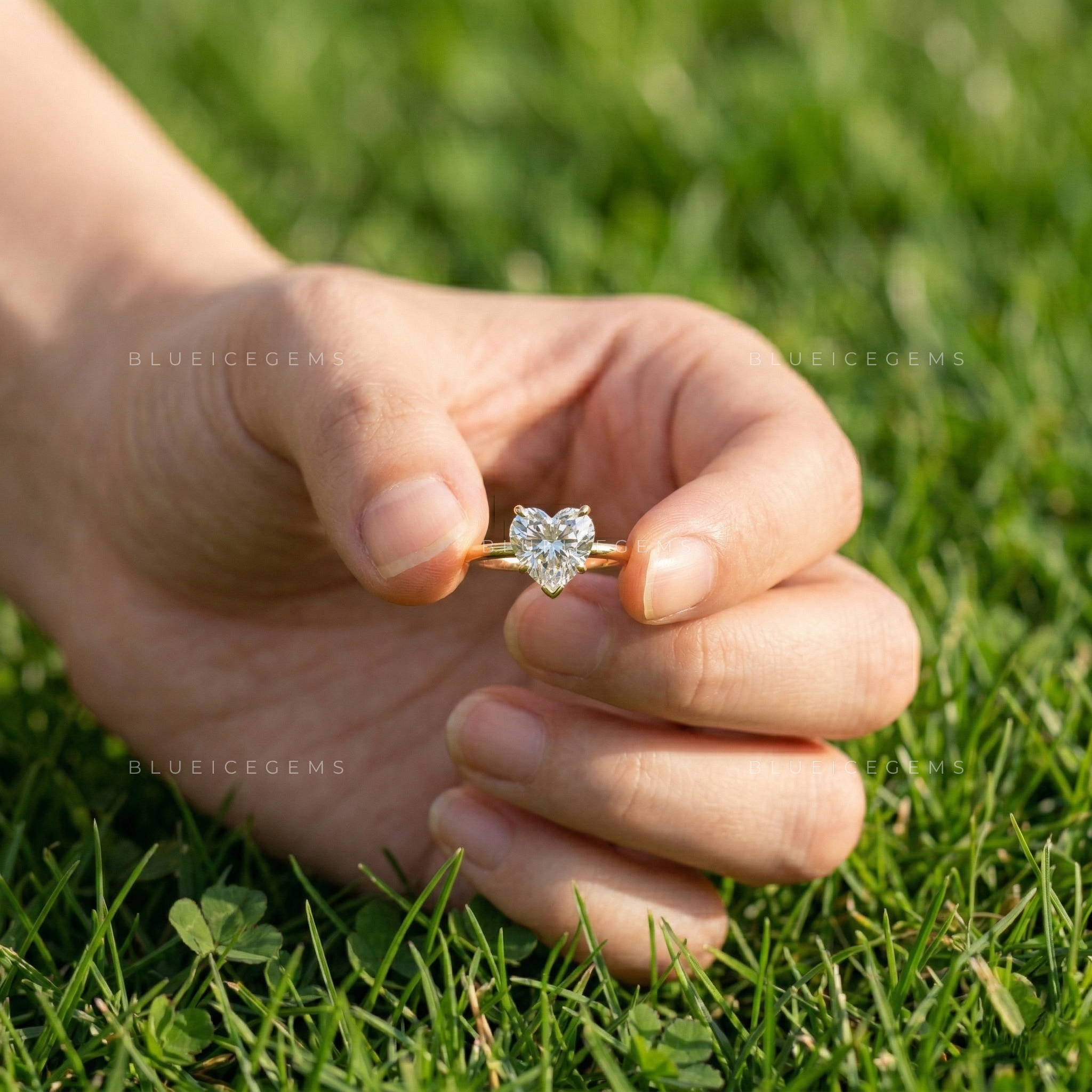 The "Dreamy Romance" Heart Cut Solitaire: Floral Basket Signature Piece