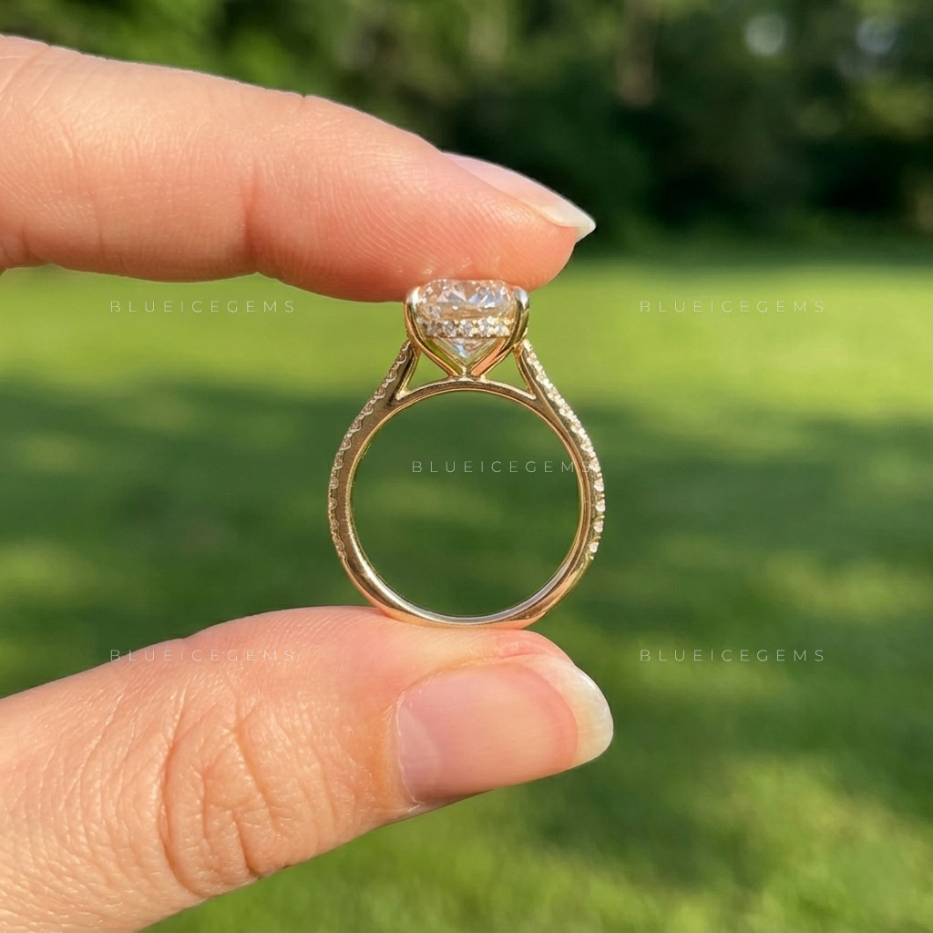 The "Signature Teardrop" Pear & Round Halo: Bold Elegance