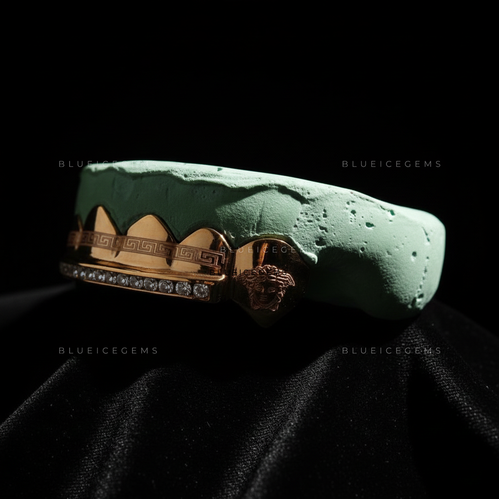 Greek Key Imperial Diamond Bridge Grillz