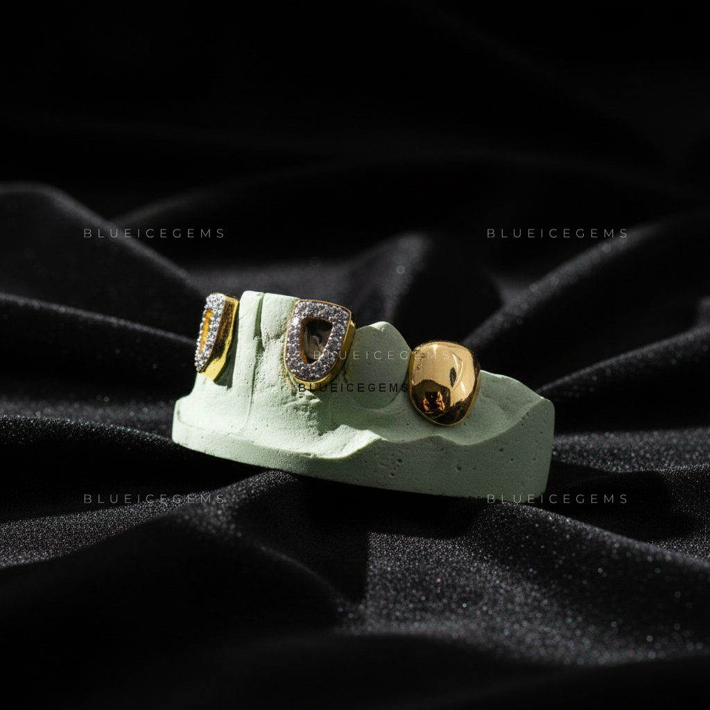 The Halo-Frame Iced Out Grillz